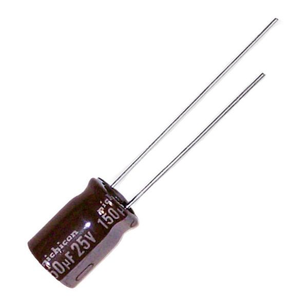 150uF 25V Radial-Lead Electrolytic Capacitor - Click Image to Close