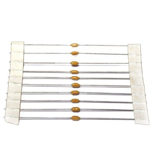 .01uF 50Vdc Axial Ceramic Capacitor 10Pcs/Package